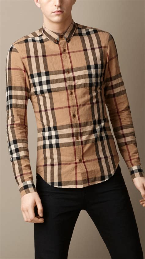 linen BURBERRY Men Shirts 